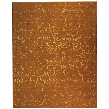 Safavieh Tibetan Hand Knotted Medium Rectangular Area RugDeep Bronze 6 x 9 ft. TB417K-6